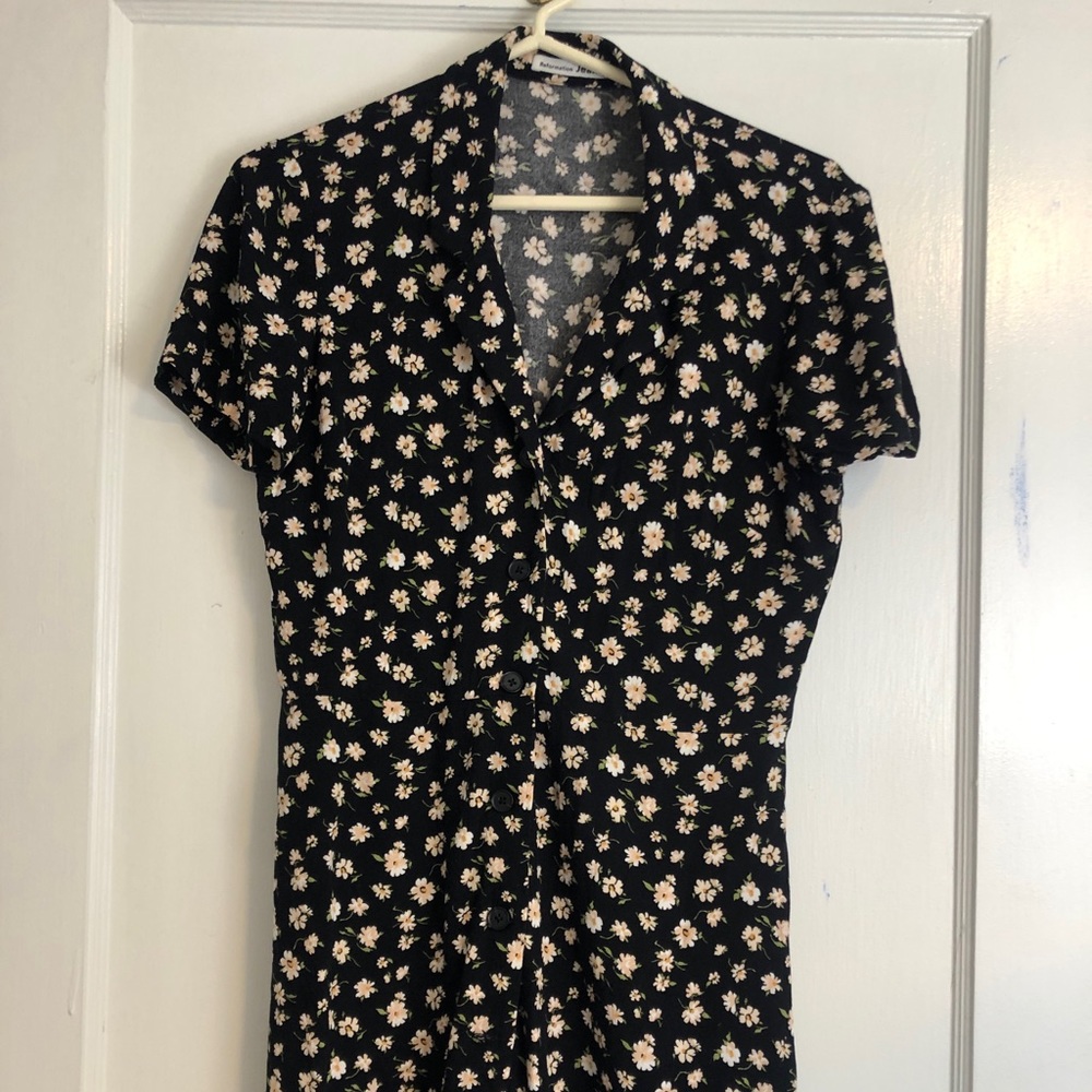 Reformation Floral T-shirt Dress